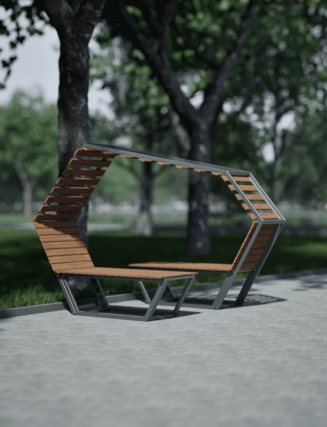 Скамейка «Спираль»